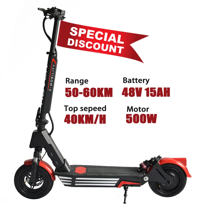 

adult e scooters with 48V 15AH battery 500W motor foldable electric scooter