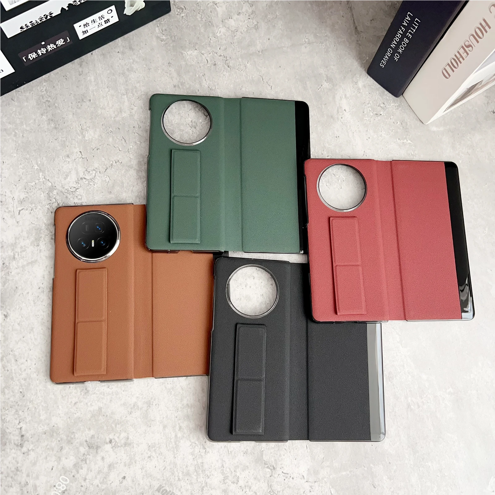 Premium Genuine Leather Flip Cover with Smart Touch for Enhanced Protection and Convenience