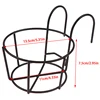 Garden Hanging Plant Iron Racks Balcony Round Flower Pot Rack Railing Fence 6