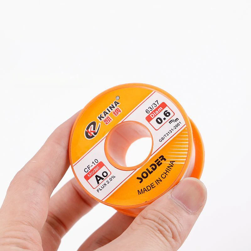 Soldering Wire 50/100g Rosin Solder Wire Tin B-1 63/37 CF-10 Flux 2.0% 0.5/0.6/0.8/1.0/1.2/1.5/2.0mm Welding Soldering Iron Cord Reel