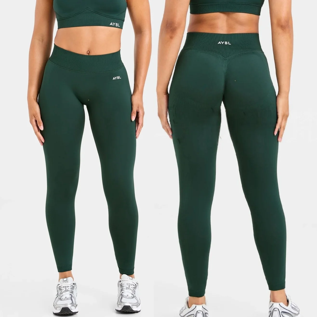 Leggings yoga sans couture taille haute