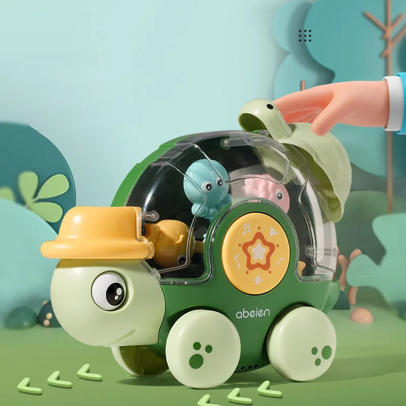 Kids Bath Toys for Baby 0-3 Years Old Girls Boys Tortoise Waterwheel with Suction Cup Bathroom Toys for Children Toddler 3