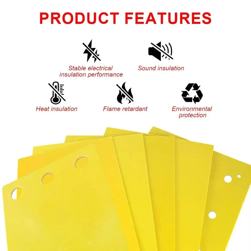 New 3240 Epoxy Board High Temperature Resistant Yellow Circuit Insulation Board Epoxy Plate Battery