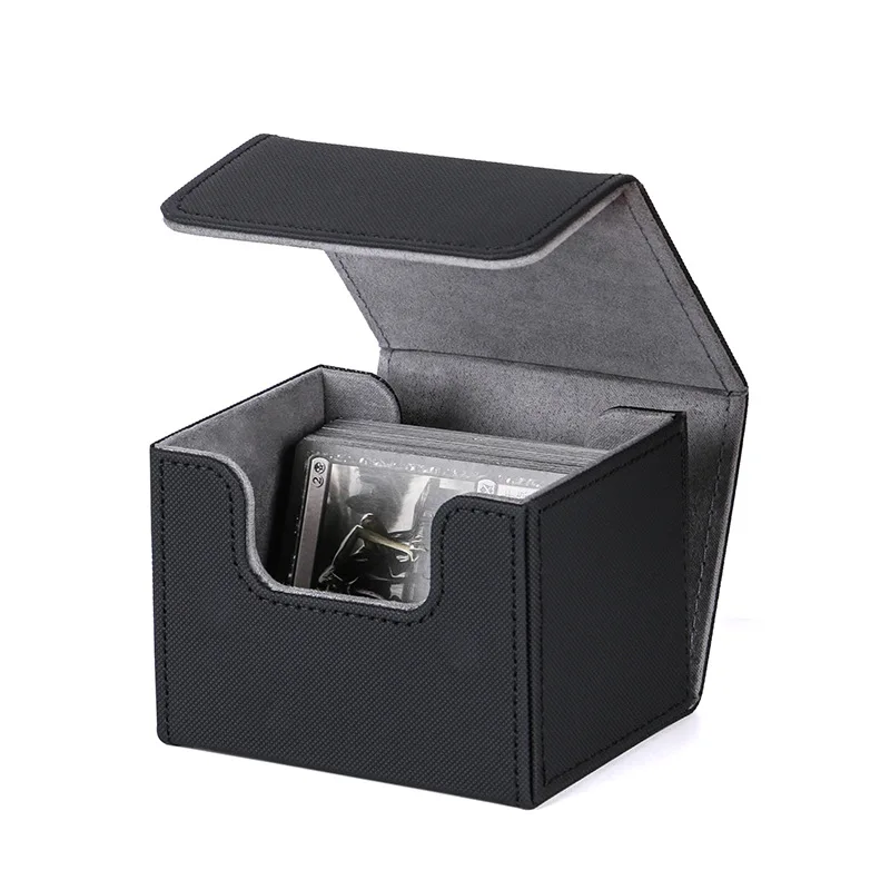 100 + Trading Card Deck Box Aufbewahrungshalter Organizer Kartenetui für Kartensammler, Spielkartenetuis, Protektoren, Behälter – Detail 9