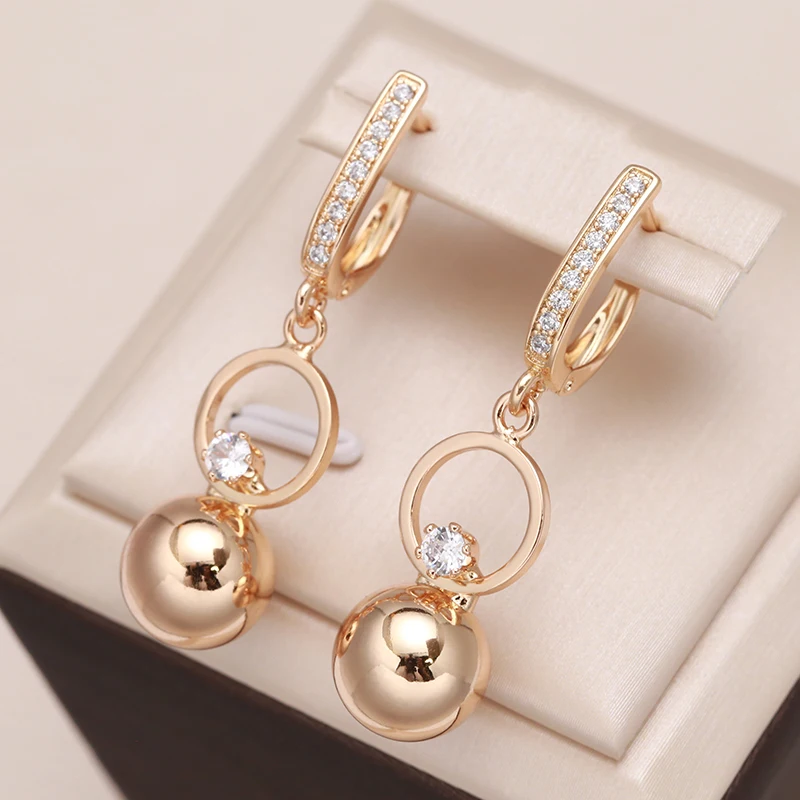 Beydodo Orecchini placcati in oro da donna, orecchini a cerchio con zirconi rotondi in argento senza nichel, Regular, Lega di acciaio Argento, Zirconia cubica