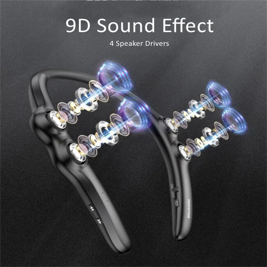 Portable Neck Hanging Bluetooth Speaker Wireless Stereo System_voghion.com