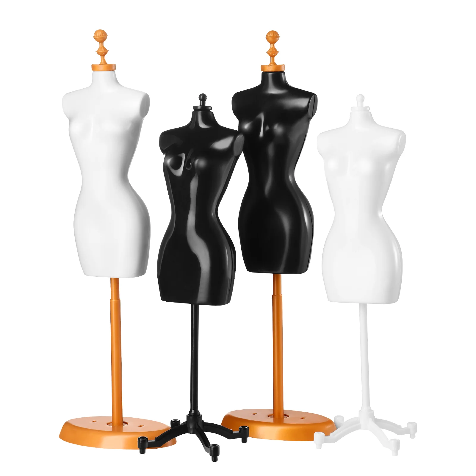 

Mannequin Stand Plastic Coat Hangers Bracket Support Frame Mini Model Small House Accessory Baby Dress Form