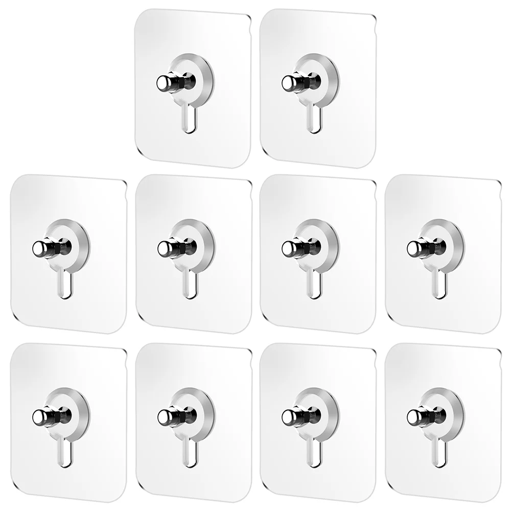 

Punch-Free Non-Marking Screw Stickers Wall Picture Hook Invisible Traceless Hardwall Drywall Picture Hanging Kit