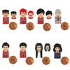 MOC Japan Basketball anime SLAM DUNK block Hanamichi Sakuragi Rukawa Kaede figures building brick DIY toys for children gifts 1