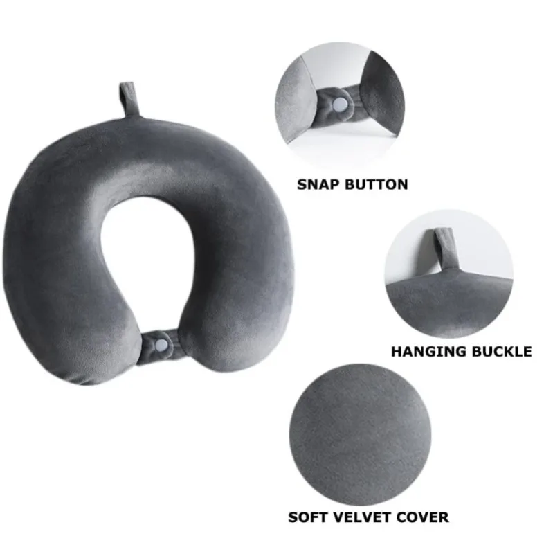 Description Picture 4 of itemNeck Pillow for Traveling U Shaped Memory Portable Headrest Sleep Airplane Travel Neck Pillow for Flight,Car & Home,Office