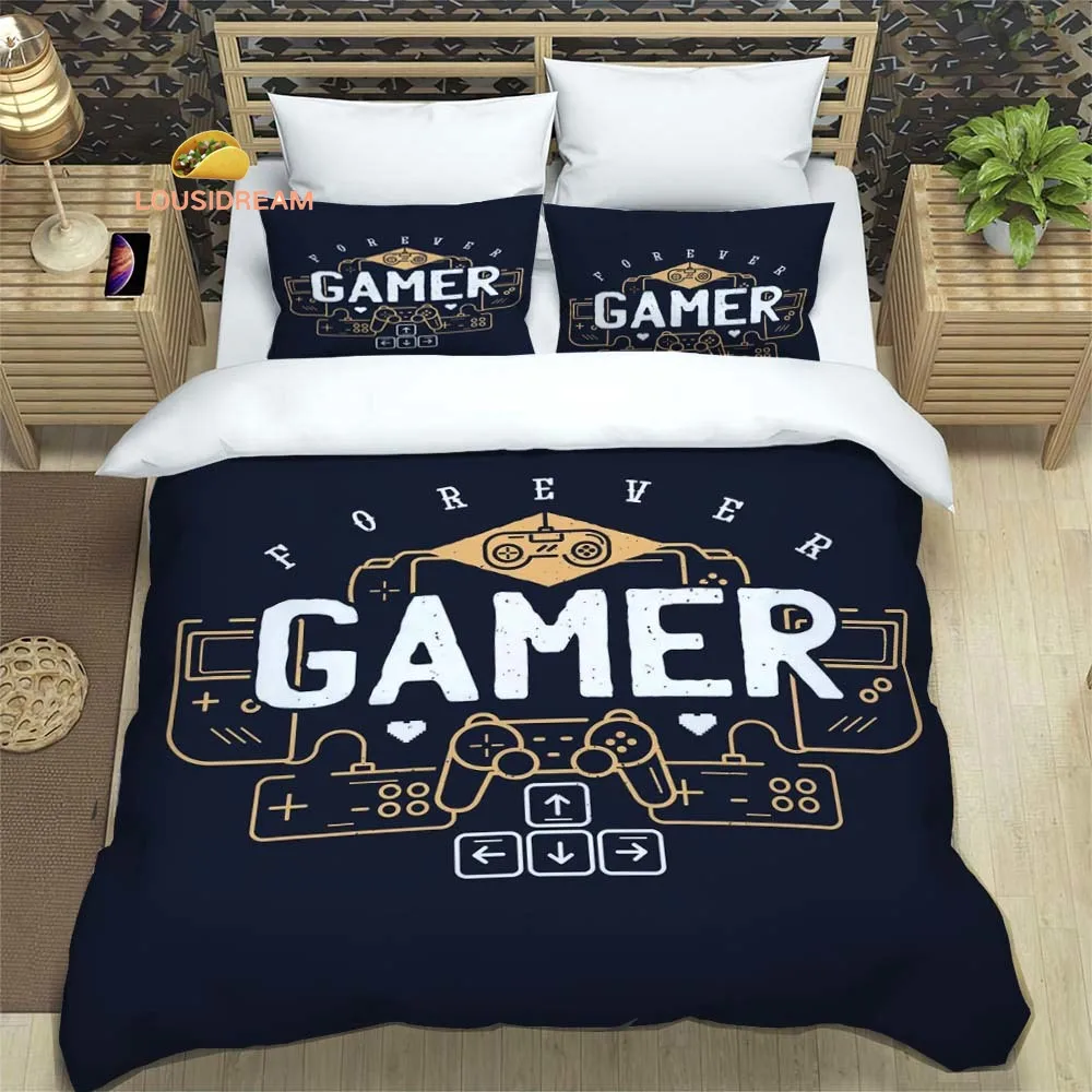 

Game Console Cute Logo Sheets Quilt Covers Bedding Dormitory Sheets Three-piece Bedding Set Three-piece Soft Warm Bedding Set