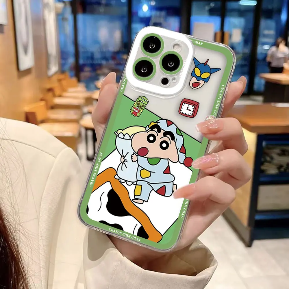Cute C-Crayon S-Shinchan Clear Phone Case Cover