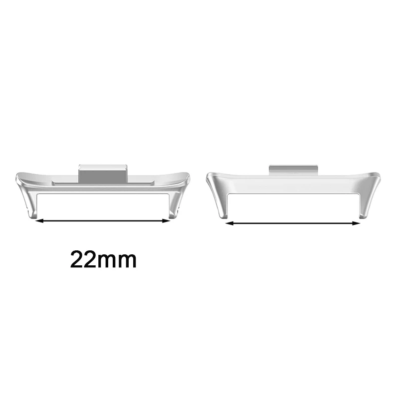 Stainless Steel Adapter for Smartwatch Bracelet - 1 Pair