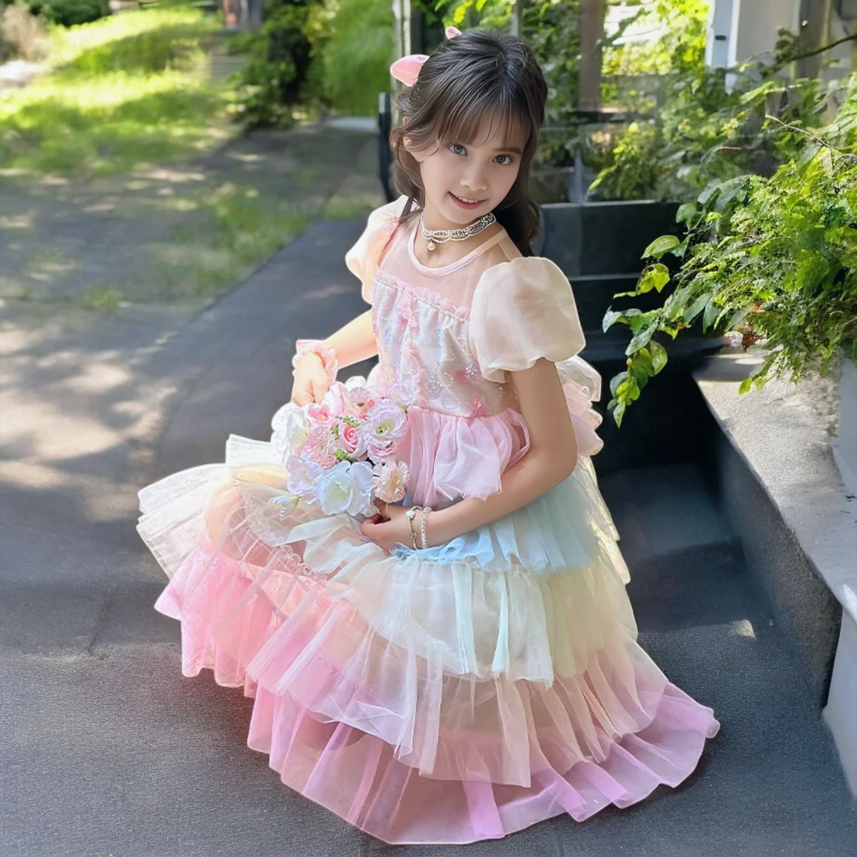 green emerald velvet dress Lilac Girl Dress,Girl Dress,LIlac Dress, Flower Girl, Wedding Flower G –  STYLO