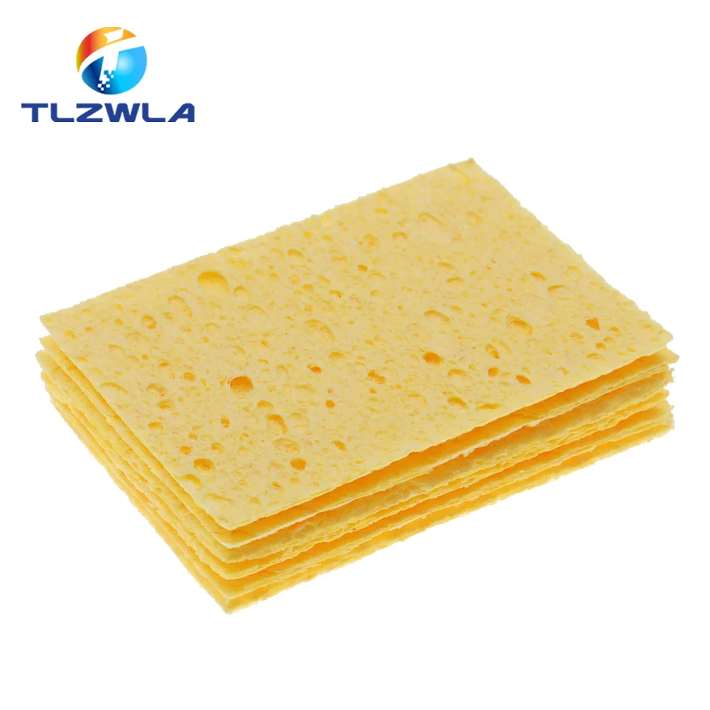 Cleaning Sponge 10PC 35MMX50MM Cleaner High Temperature Enduring for Electric Welding Soldering Iron Tip cleaning sponge