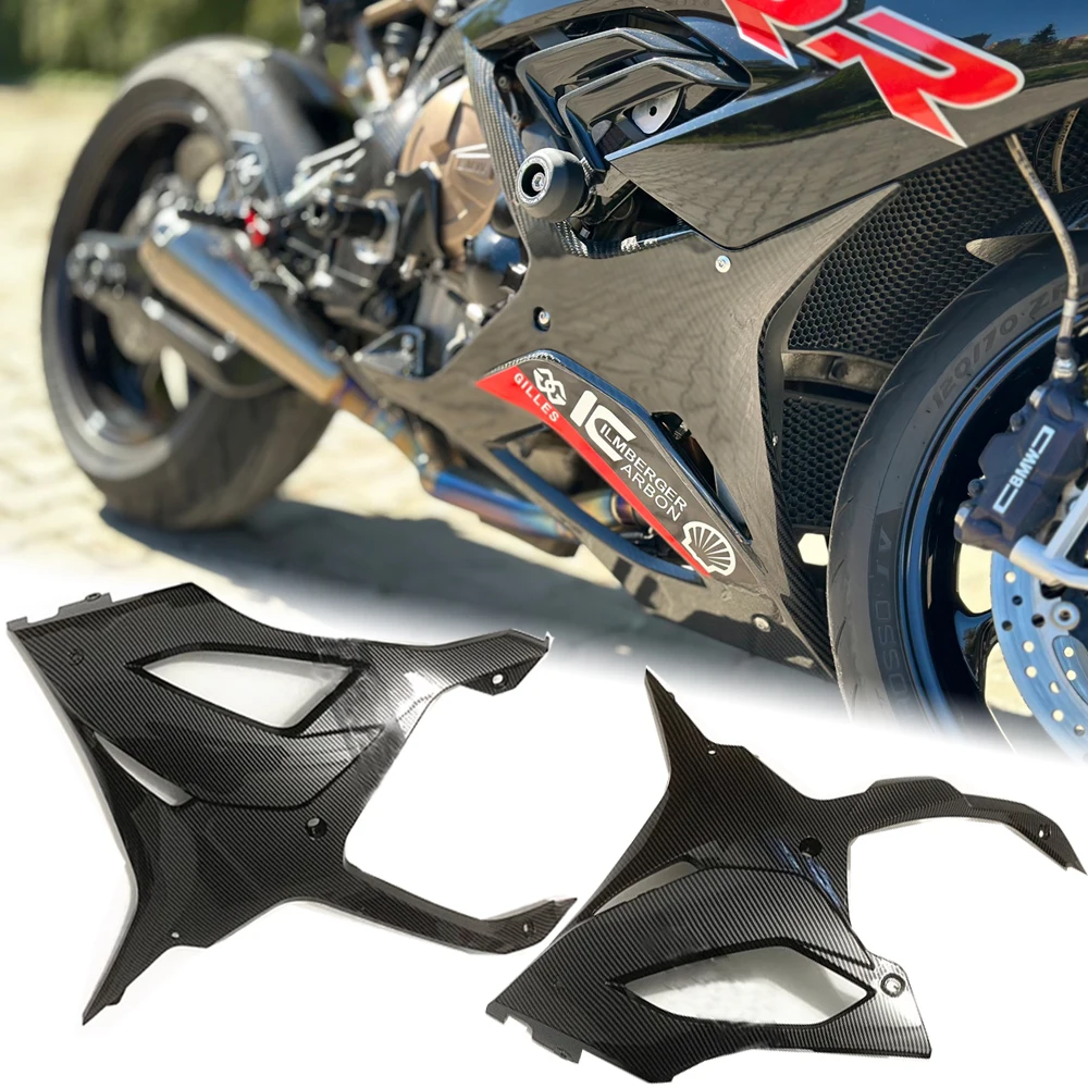 

Нижняя обтекатель для живота S1000RR, боковая защитная крышка, детали для мотоциклов BMW S1000 RR 2023 19-2022, настоящее углеродное волокно