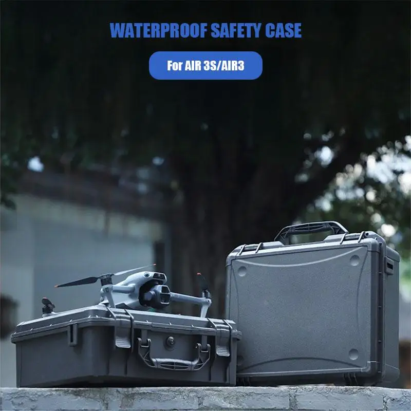Volodymyr Explosion Proof Box for DJI AIR 3S Shockproof Waterproof Hard Carrying Case Safety Storage Bag for DJI AIR 3S Drone
