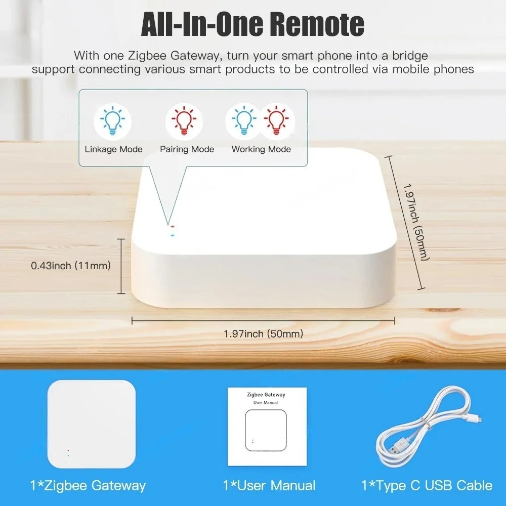 Zigbee Hub Zigbee Water Leak Sensor Zigbee Scene Button Motion Detector Door Sen