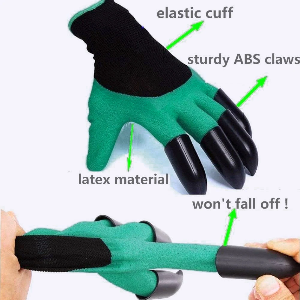 1 Pair Horticultural Gloves With Claws, Suitable For Digging Gardening Suitable For Hand Protection In Plantation And Yard Work