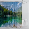 Forest Nature Scenery 3d Print Tree View Shower Curtain Waterproof Design  Polyester Home Decoration Bathroom Washable With Hook 5