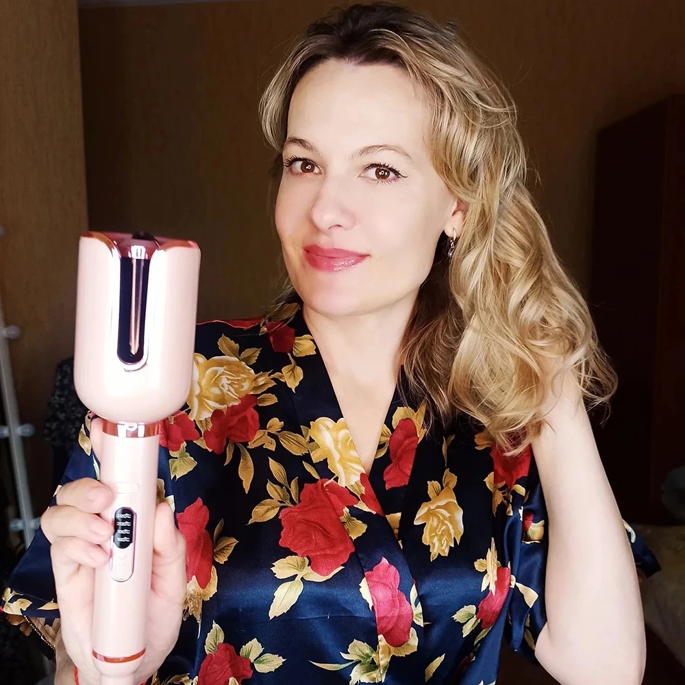 

Auto Hair Curling Iron Ceramic Rotating Air Curler Air Spin Wand Styler Curl Machine Magic Hair Curler Automatic Hair Curler