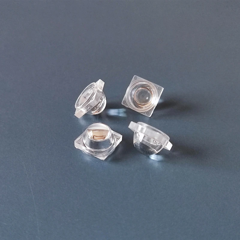 

#IGN-9 New High quality Led Optical Lens, 5050 lens, Size 9X9X6.7mm, 15 degree, Clean surface, PMMA