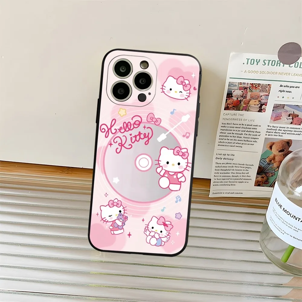 thumbnail image 1 of Sanrio funda de teléfono Hello Kitty para iphone 15ProMax 14 11 13 12 Pro Xs Max Mini Xr X 7 8 6 6s Plus, carcasa Coque, 1 of 5