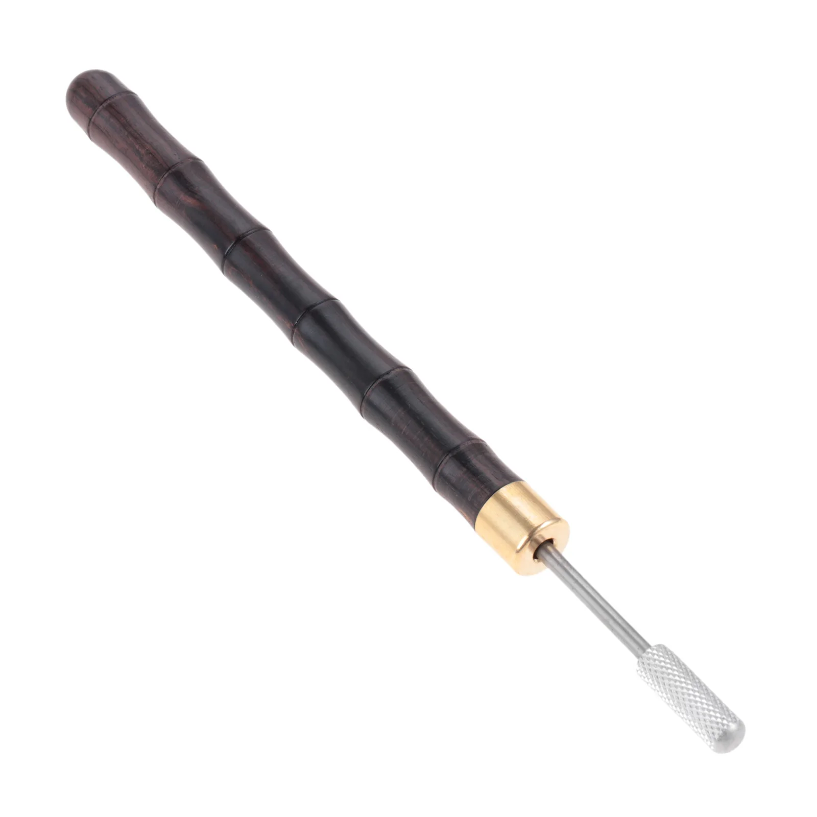 1pc Leather Edge Oil Pen Sandalwood Handle Stainless Steel Mast Dye Pencil Applicator Quick Paint Roller Tool for Le
