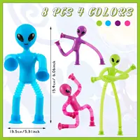 Cartoon  extraterrestrial versatile telescopic tube toy fun new and unique puzzle decompression stretching tube 2