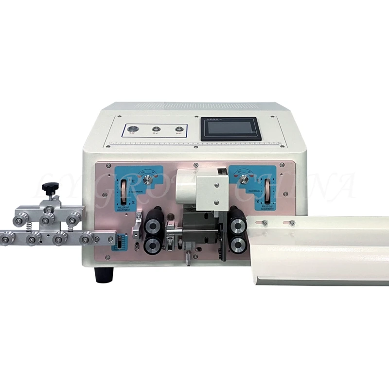 

High Precision LY 810NT 4 Wheels Drive Electric Round Sheath Wires Inner And Outer Double Layers Peeling Cutting Machine