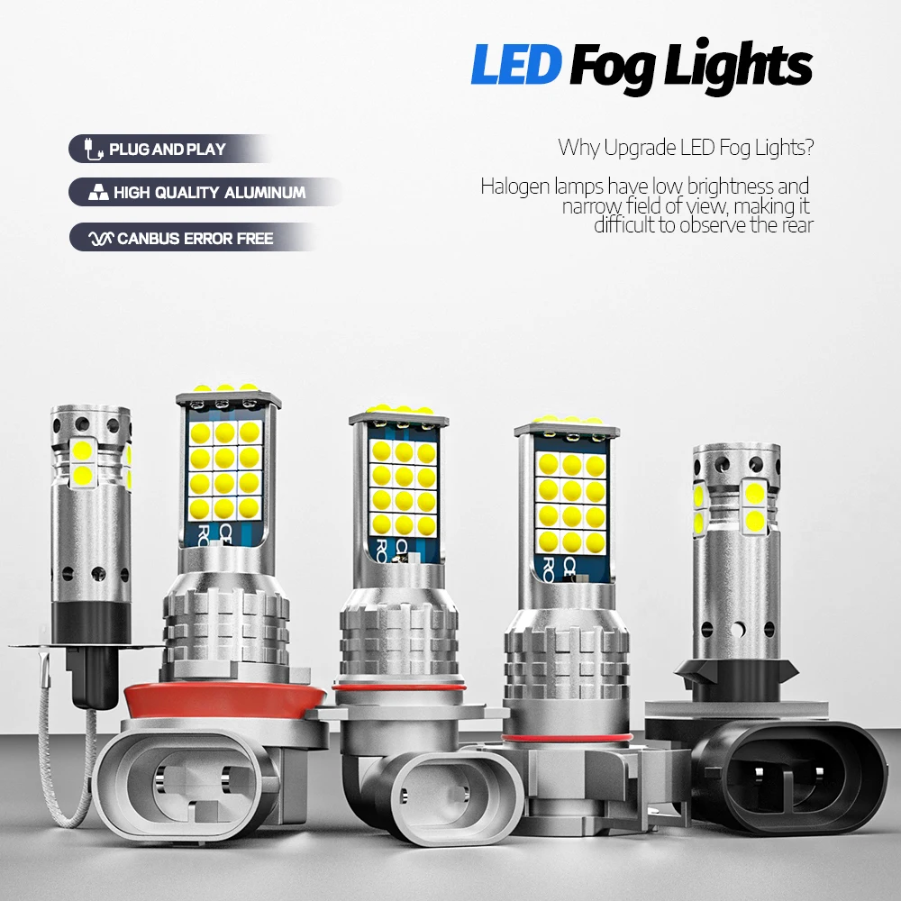 2pcs LED 안개등 시트 미 2011-2019 2012 2013 2014 2015 2016 2017 2018 Canbus 액세서리