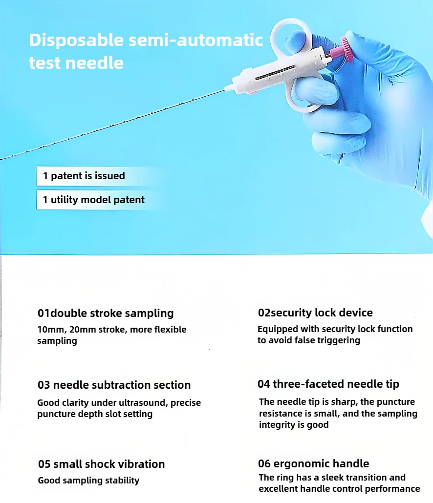 Biopsy needle gauge comparison