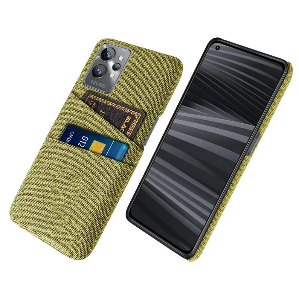 Gt 2 Pro For Cover Realme Gt 2 Pro Case For Oppo Realme Gt 2 Pro Capas Luxury Fabric Dual Card Cover For Realme Gt 2 Gt2 Pro