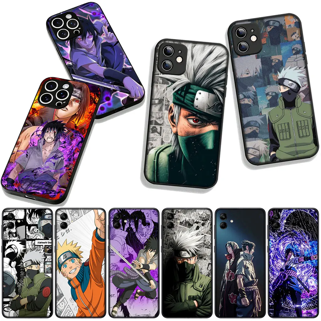 Kakashi, Naruto, Itachi, and Sasuke Decorative Phone Case