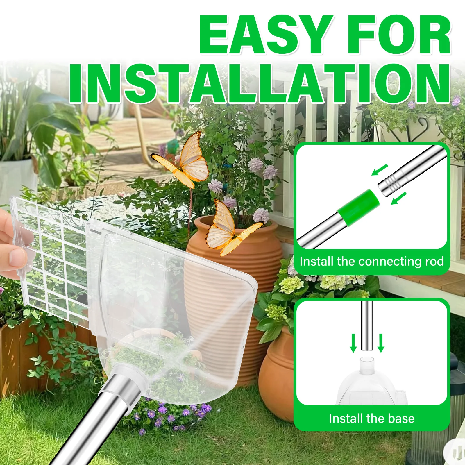 Stainless Steel Pest Catcher Net Tool for Indoor Outdoor Use