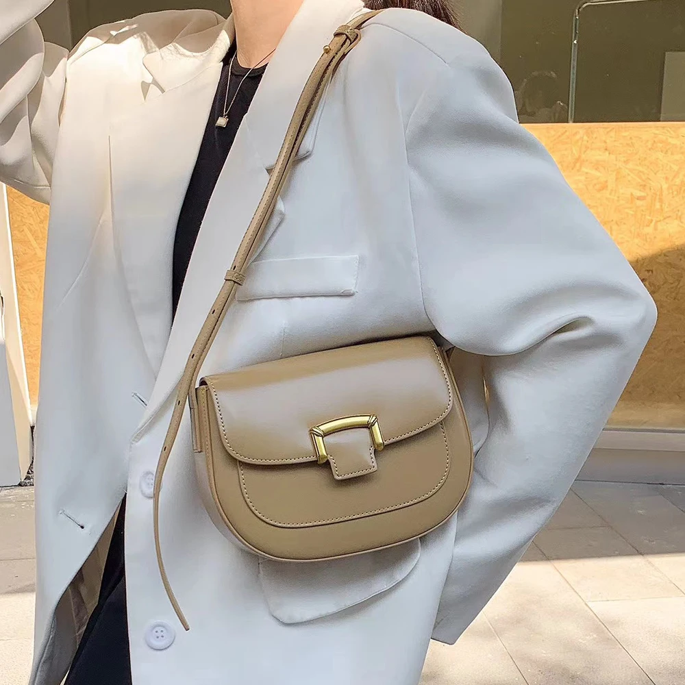 thumbnail image 1 of Bolsos de hombro informales de nuevo diseño coreano para mujer, bolsos cruzados versátiles de cuero suave de lujo para mujer, 1 of 5
