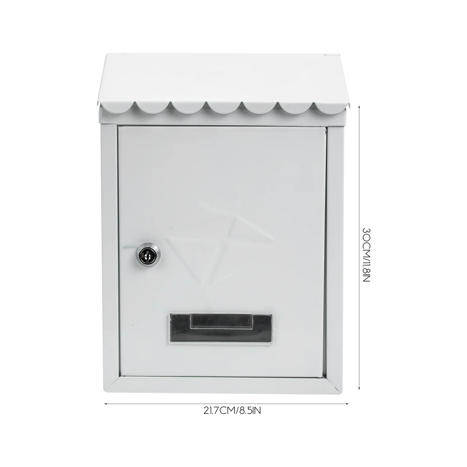 Outdoor Mailbox Retro Rain-proof Wall Mount Letter Box Newspaper Mailbox Outdoor Newspaper Box Letter Delivery, wall mounted mailbox