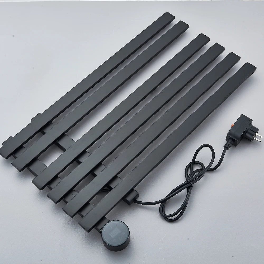 Electric Towel Rack Heating Thermostatic Dry Bathroom Touch Digital Display Wall Mounted Saving Electric