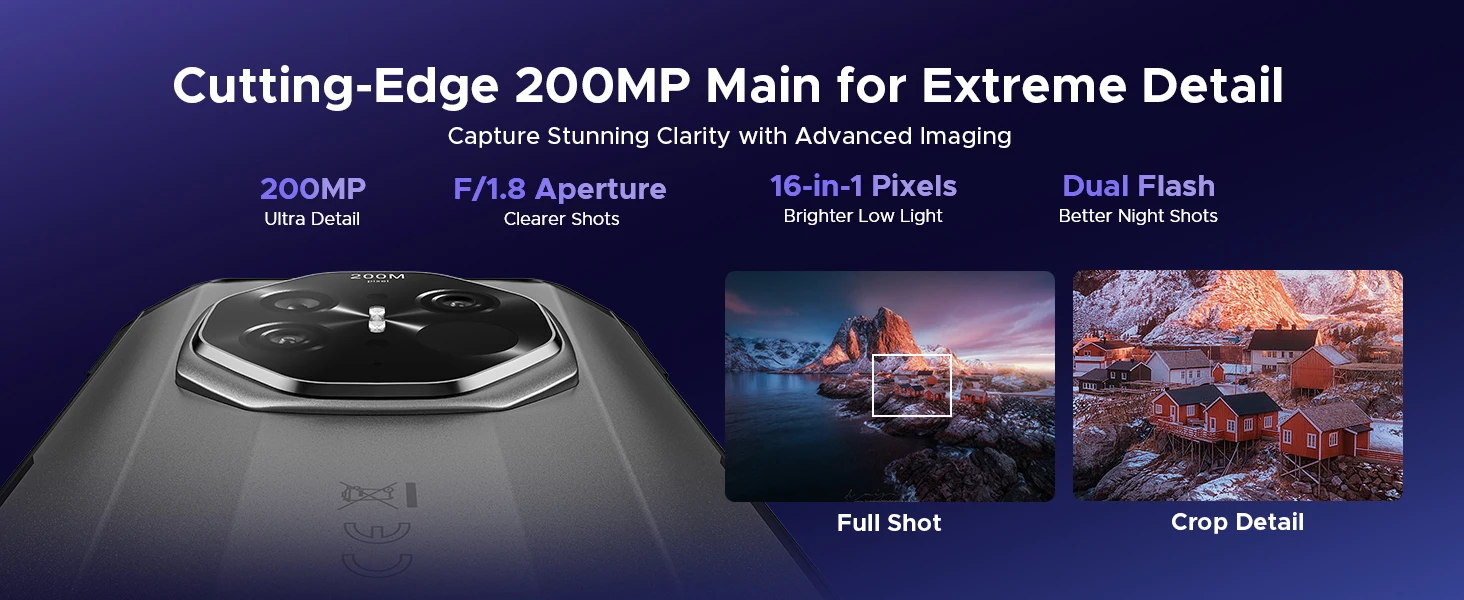 DOOGEE S300 Plus Thermal 5G Rugged Phone Thermal Imaging Dimensity 8300 6.78" 200MP AI Camera 48GB(12+36) RAM 1TB ROM 11000mAh Battery Android 16 66W Fast Charging Smartphone