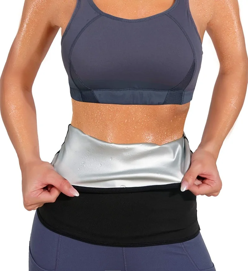 Waist Trainer Premium Polymer Sauna Strap Weight Loss Women Belly Trimmer Slim Wrap Fitness Heat Sweat Workout Slimming Belt