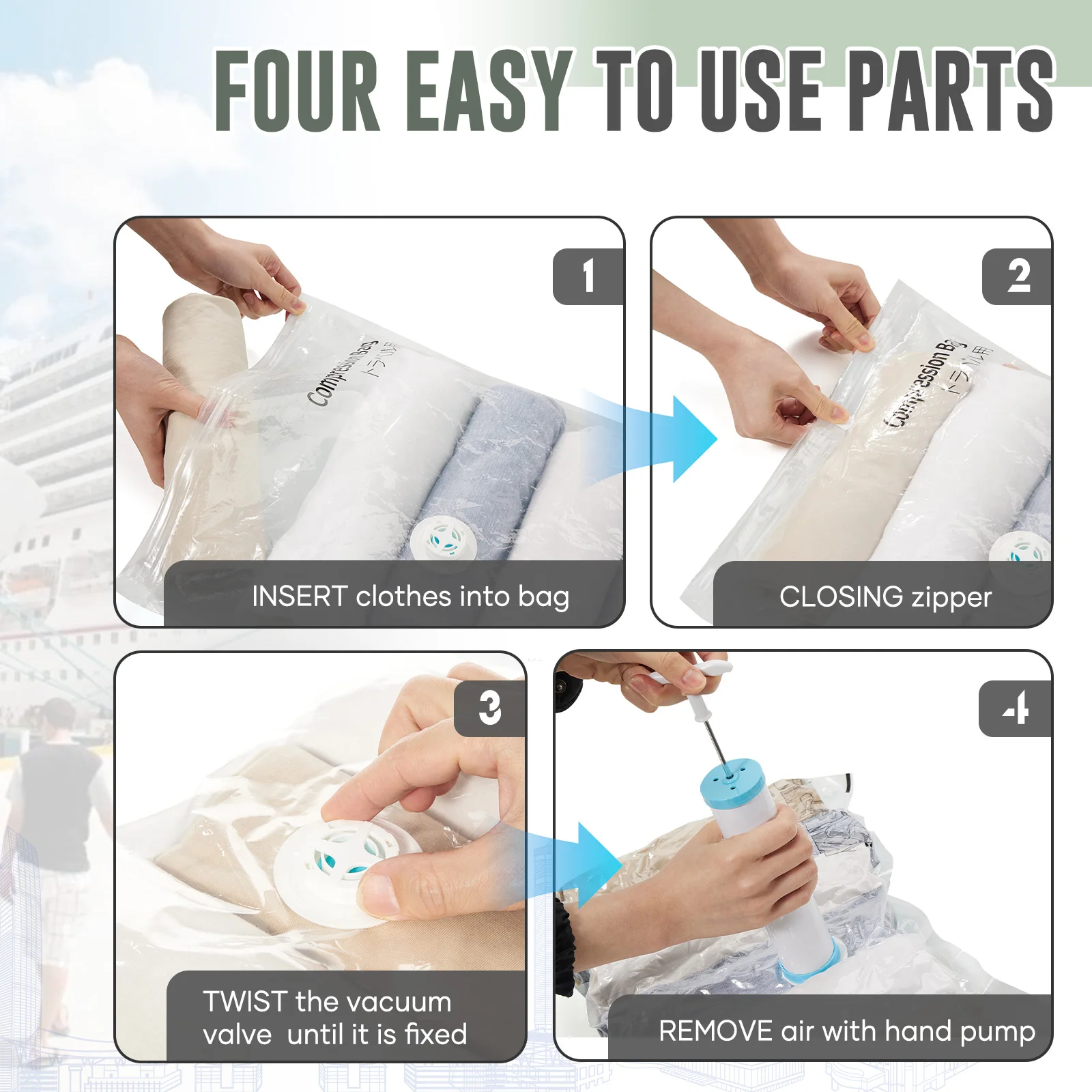 Able Carry Cabin Backpack for Ryanair 40x30x20 Travel Suitcases Backpack for Women Men, Vacuum Backpack Laptop Hand Luggage Bag