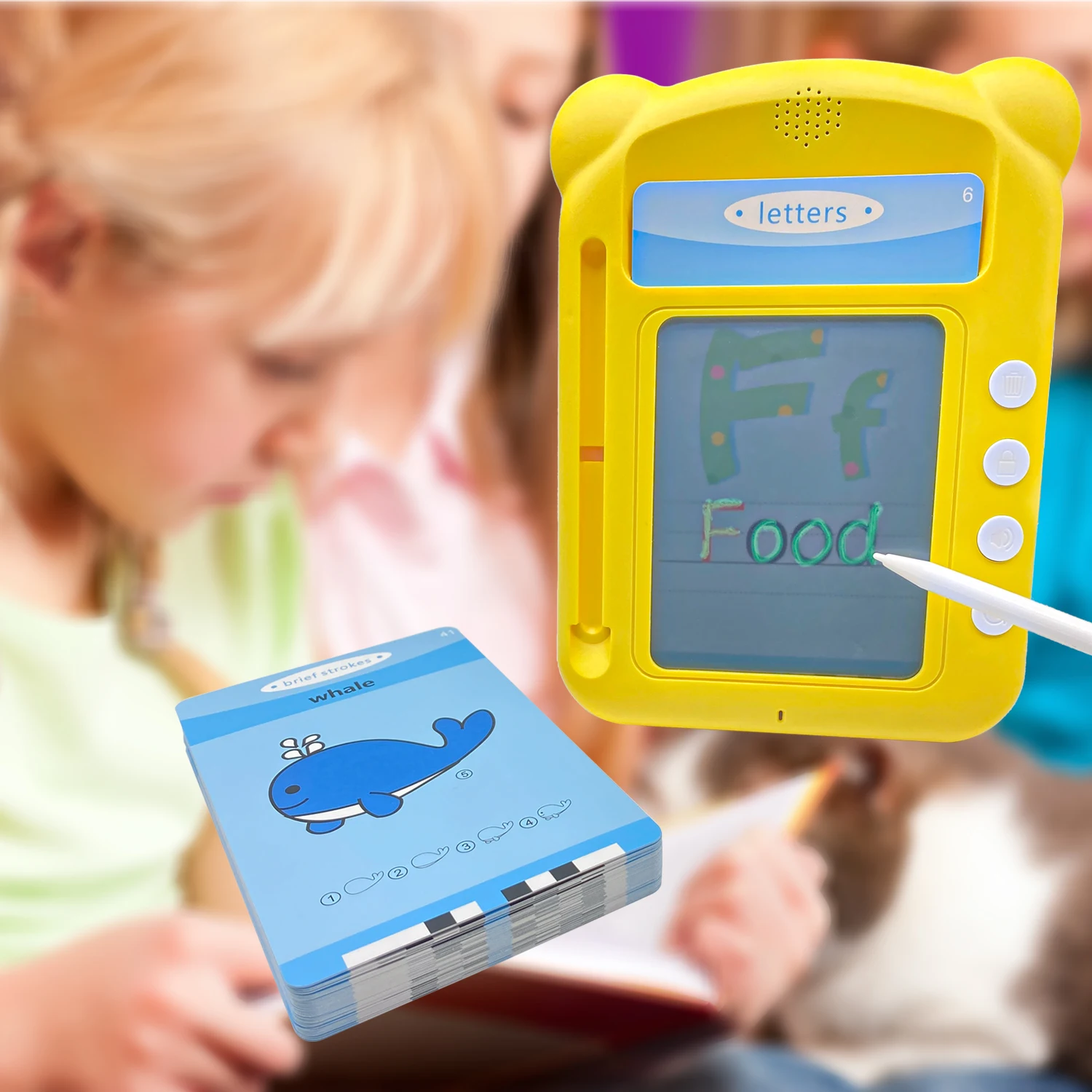 Smart English Learning Machine, Sight Words Talking Flash Cards,  Children's Drawing  Pronunciation Early Educational Toy 5