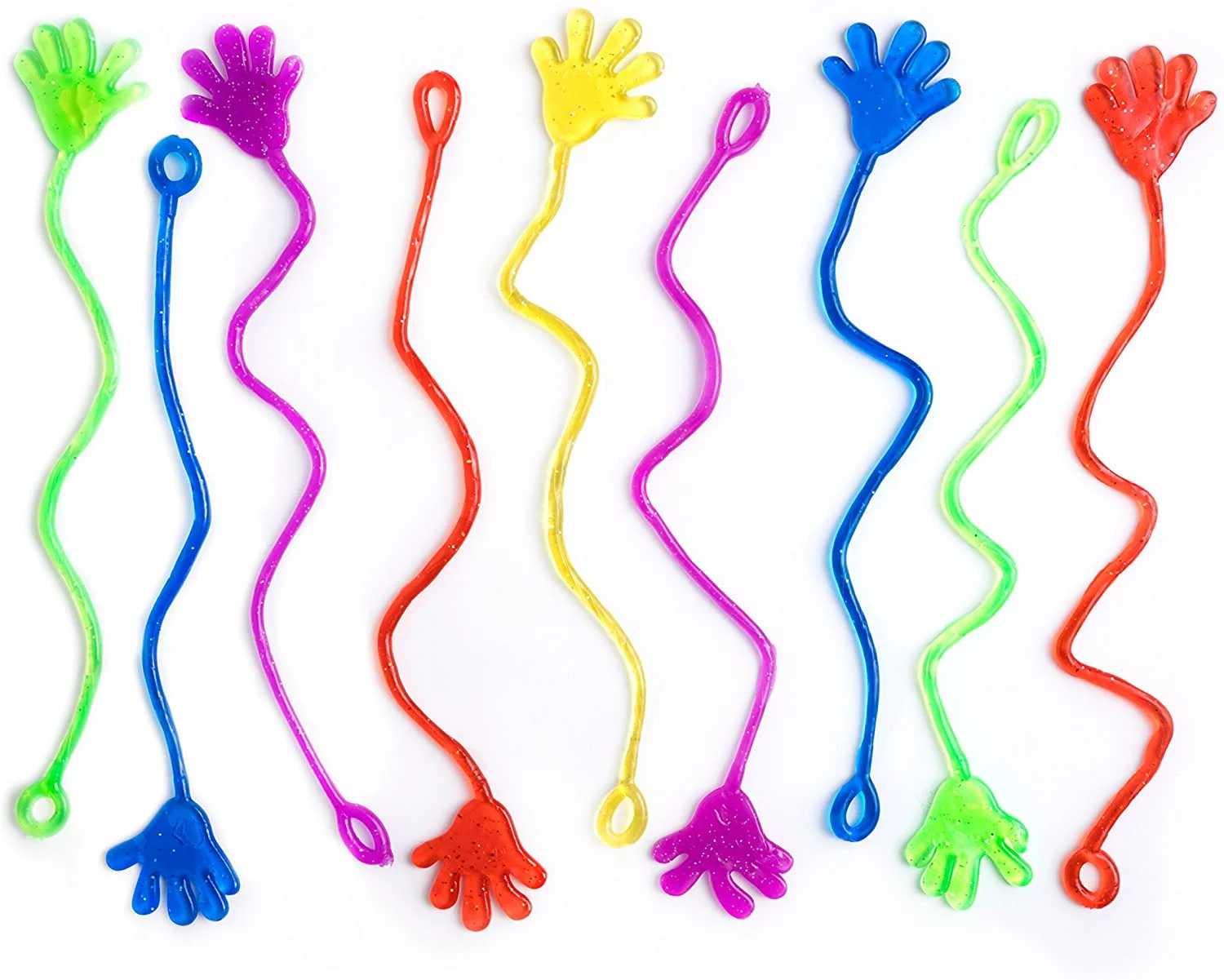 Children Kids Fun Sticky Hands Palm Elastic Sticky Squishy Slap Palm Toy 5pcs Kids Party Favors Novelty Gift Jokes Pranks Toys