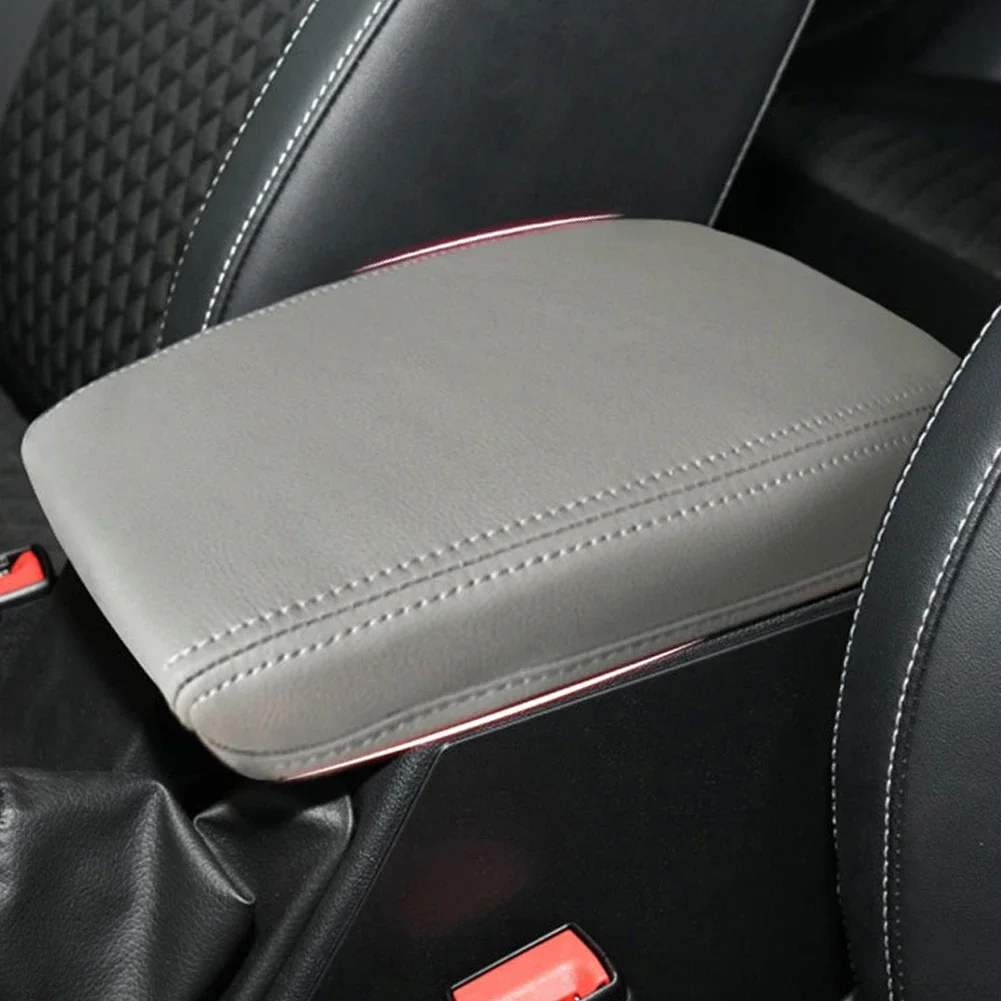 Enhanced Car Armrest Box Center Console Microfiber Leather Cover
