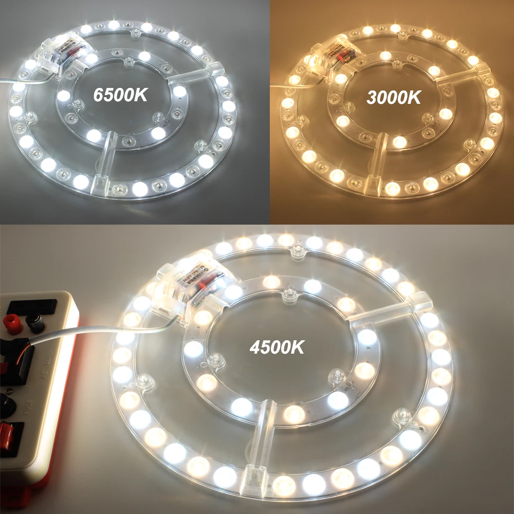 원형 LED 자석 모듈 조명 원형 튜브 교체, 자석 천장 조명 램프, 48W, 72W  Best Top5