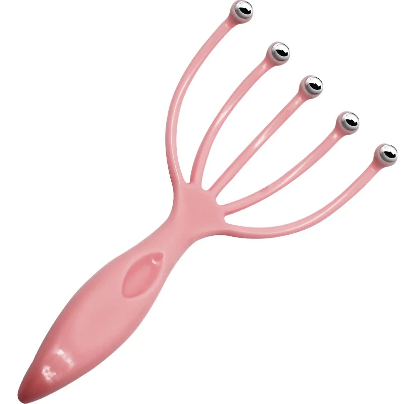 Head massager, five claw massage comb, ball roller, scalp and meridian dredging, head massage, relaxation, meridian comb