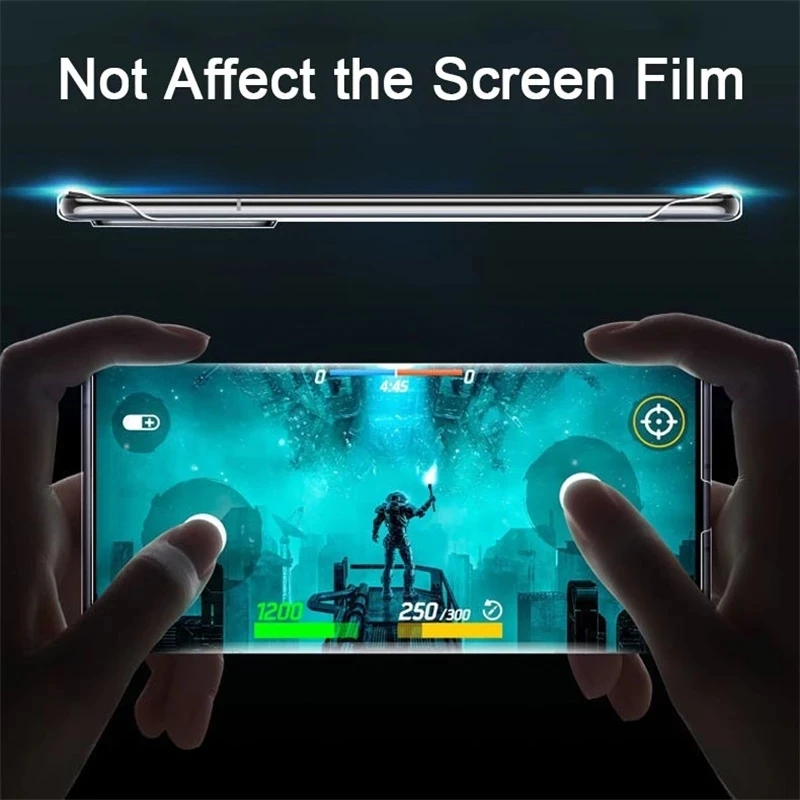 Plating Frameless Hard Clear Protective Phone Case