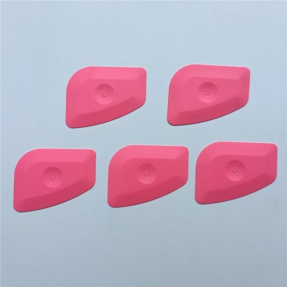 Foil Squeegee Vinyl Film Car Wrap Auto Home Office Car Film Sticker Install Cleaning Pink Scraper Window Tints Tool 5pcs/Lot
