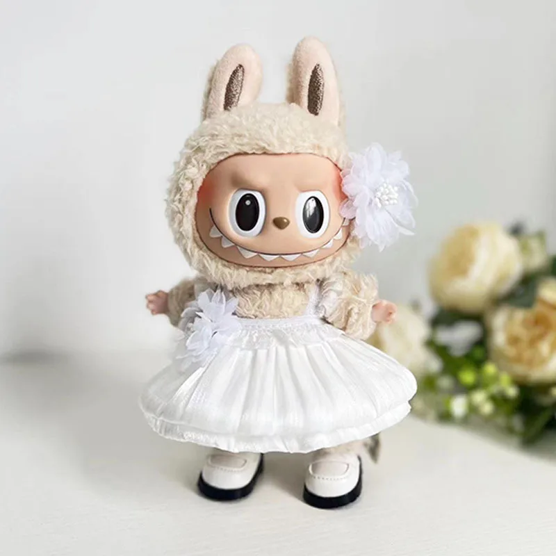 Labubu （G-DRAGON）ステージコスチューム 17cm用 5点セット 17cm Śliczne Mini Pluszowe Lalki Ubrania Akcesoria Do Korea