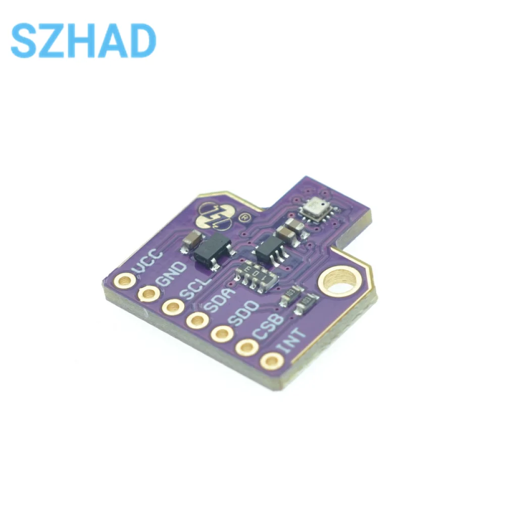 Module BMP390L connecté à une carte Arduino, utilisé dans une station météo pour mesurer l'altitude.